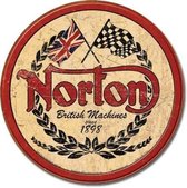 Clayre en Eef - wandbord - Norton - Britisch - Machines - Since - 1898