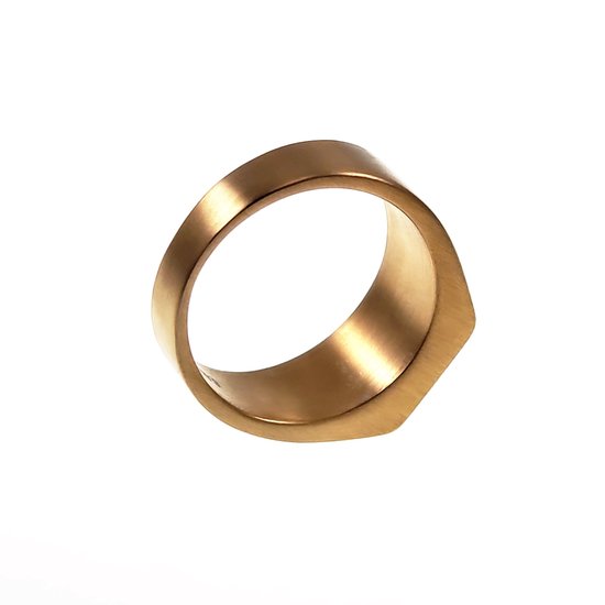 14-karaat gouden rechthoekige rolex stijl zegelring met gravure-optie