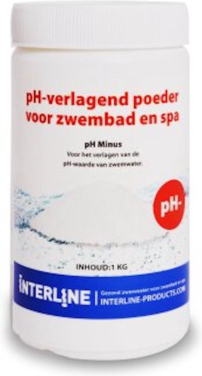 Interline PH-min 2 kg | pH verlager | ph granulaat | zwembad | spa | water verlagend | PH waarde | Poeder | onderhoudsmiddel