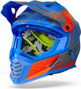 LS2 Helm Fast EVO Alpha MX437 mat blauw maat XL