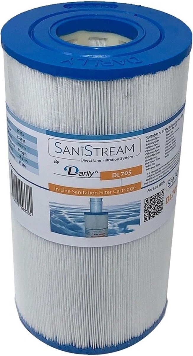 Darlly SaniStream Spa Filter DL705 / 40353 / C-4335