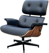 Lounge Chair Model - Vintage Antraciet - Fauteuil - Palissander