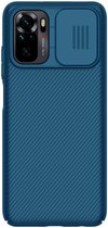 Telefoonhoesje geschikt voor Xiaomi Redmi Note 10S - Nillkin CamShield Pro Case - Blauw