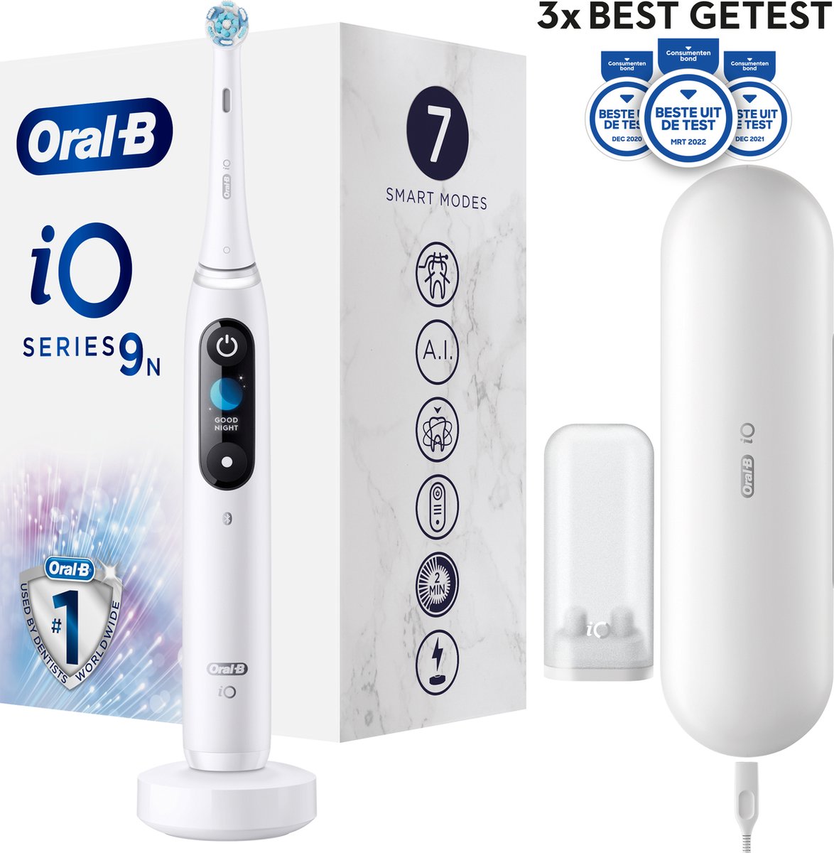 Beweging vier keer Bloedbad Oral-B iO 9n - Elektrische Tandenborstel - Wit | bol.com
