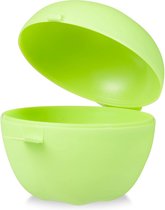 Conteneur frais pomme - Vert - Plastique - ⌀ 9 xh 10 cm - Pomme - Bol - Conteneur - Déjeuner - Conteneur frais