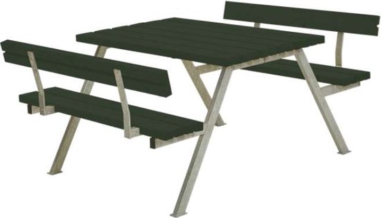 Picknicktafel vuren gegrond groen - 185 cm