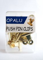 Opalu Push Pin Clips Goud 10 stuks