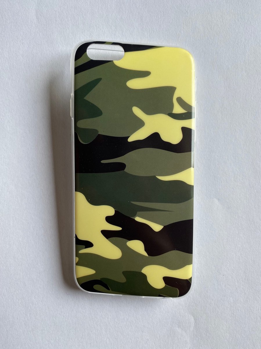 Apple iphone 6 / 6s Siliconen Leger hoesje / Camouflage Backcover/Achterkant