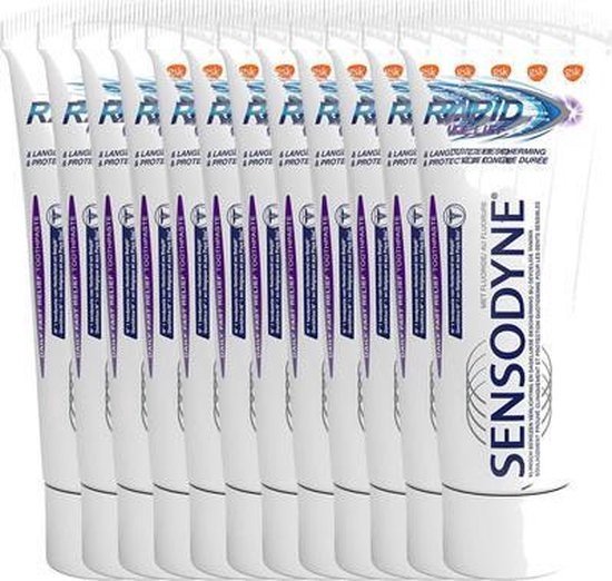 Sensodyne Rapid Relief Mint Tandpasta - Voordeelverpakking 12x75ml