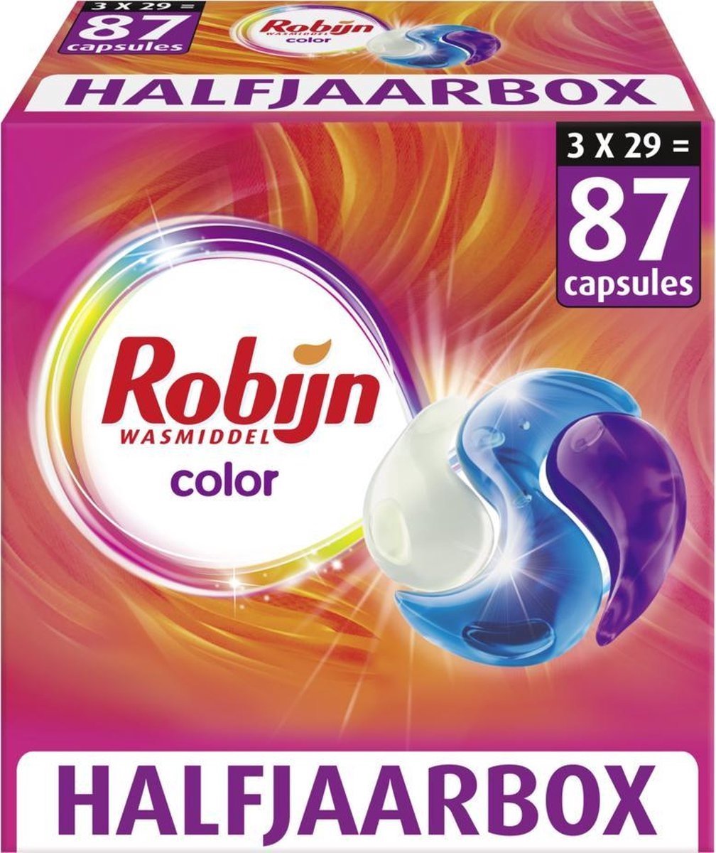 Robijn Classics Color Capsules - 3 x 29 wasbeurten - Voordeelverpakking - Robijn