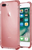 Smartphonica iPhone 7/8 Plus transparant siliconen hoesje - Rood / Back Cover geschikt voor Apple iPhone 7 Plus;Apple iPhone 8 Plus