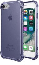 Smartphonica iPhone 7/8 transparant siliconen hoesje - Donkerblauw / Back Cover geschikt voor Apple iPhone 7;Apple iPhone 8
