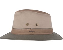 Hatland - UV-Fedora hoed voor volwassenen - Xavier - Beige - maat 59CM