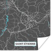 Affiche Saint-Étienne - France - Plan - Plan - Plan de ville - 75x75 cm
