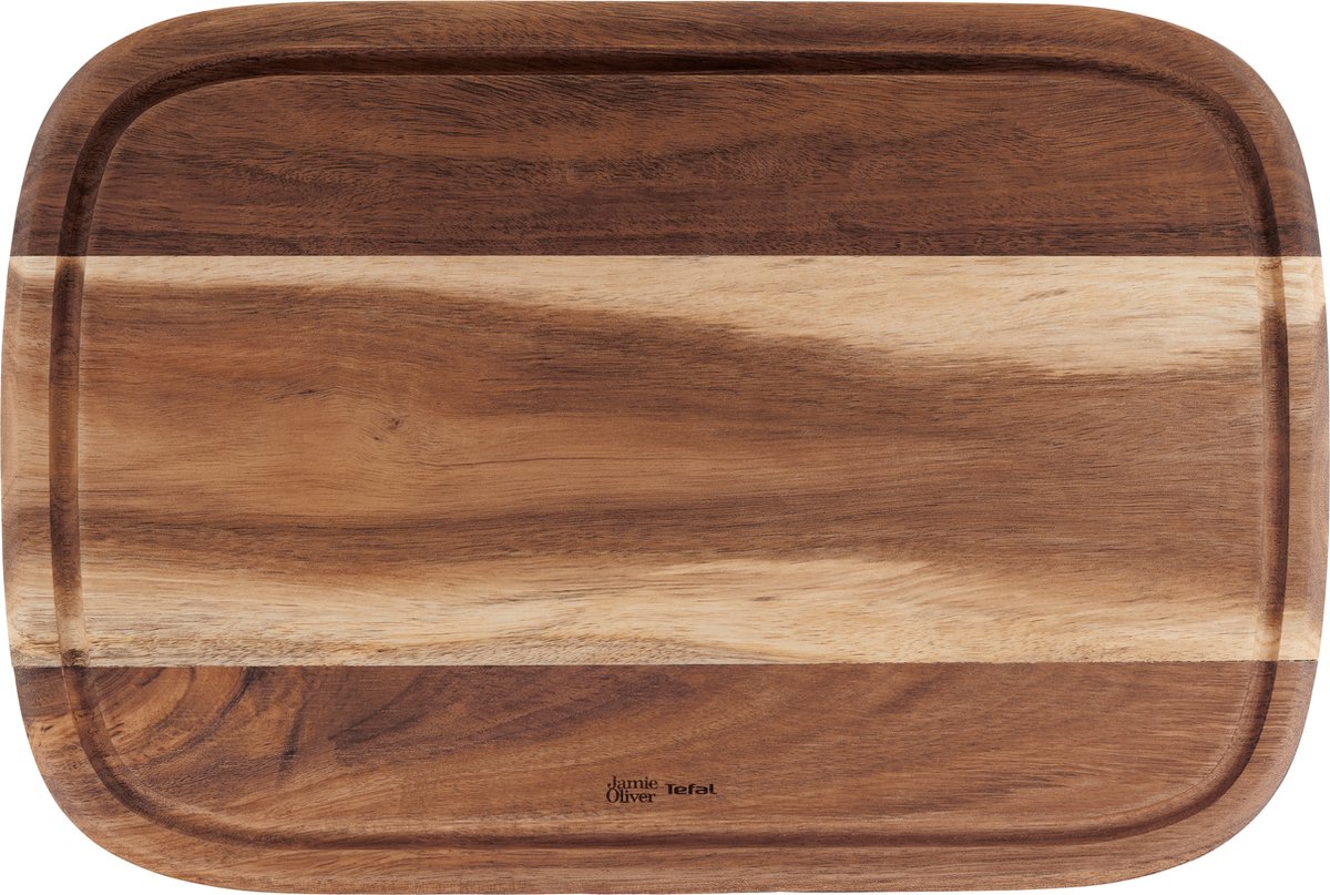 Jamie Oliver by Tefal - Houten Snijplank - Medium - 37.4x25.1x2.2 cm - Duurzaam - Antibacterieel