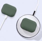 Jumada's "Geschikt" voor Apple Airpods hoesje - Geschikt voor Airpods Pro - Softcase - Donker groen - Beschermhoesje