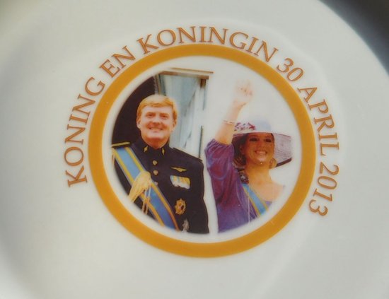 Bord Koning Willem Alexander en Maxima