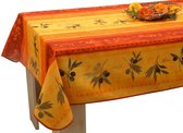 Tafelkleed anti-vlek Olivaro rouge ovaal 240 cm Tafellaken - Decoratieve Tafel Accessoires - Woonkamer Decoratie - Bonne et Plus®