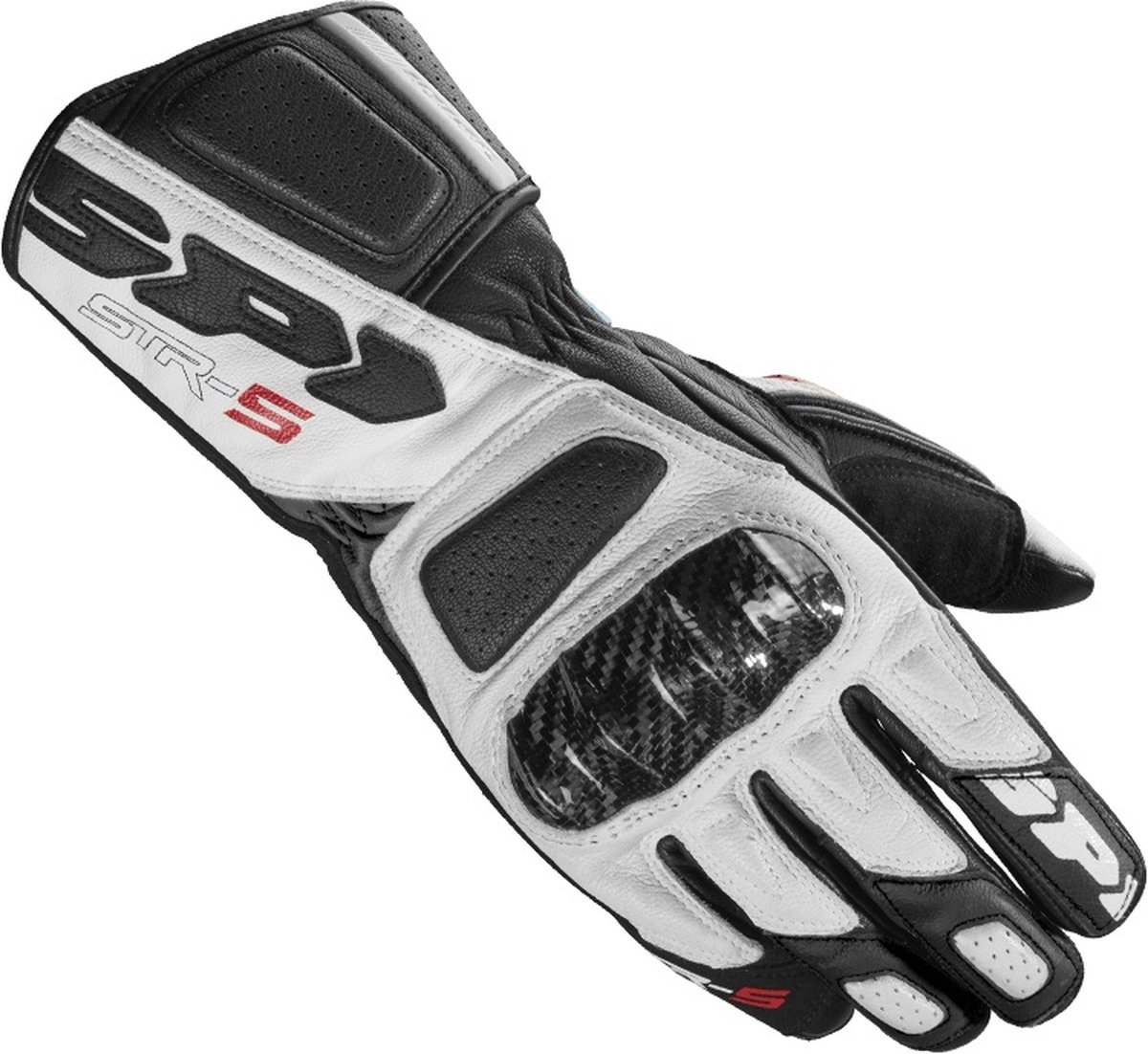 SPIDI STR-5 BLACK WHITE GLOVES S - Maat S - Handschoen