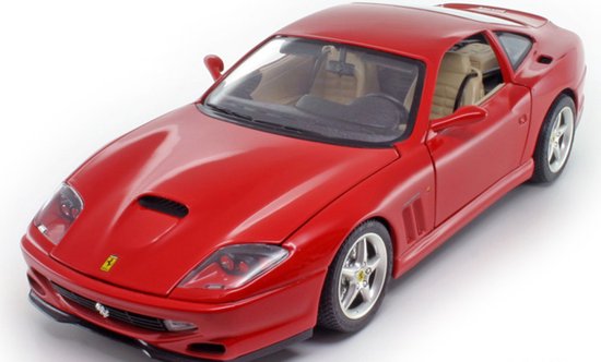 VOITURE MINIATURE FERRARI 550 MARANELLO BURAGO 1/18