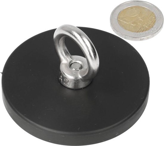 Heerlijk moeilijk Kinderpaleis Oogbout RVS magneet met rubberen ommanteling 66mm | bol.com