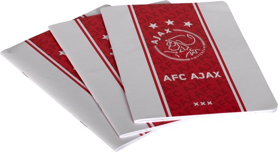 Ajax Schrift A5 lijn 3-pack 2022-2023 - Ajax School - Ajax Schoolartikelen -