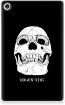 Tablet Hoes Lenovo Tab M10 Plus (3e generatie) Mobiel Case Skull Eyes met transparant zijkanten