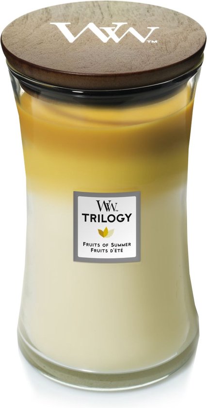 Bougie Parfumée Grande Trilogie Woodwick Hourglass - Fruits de l' Summer
