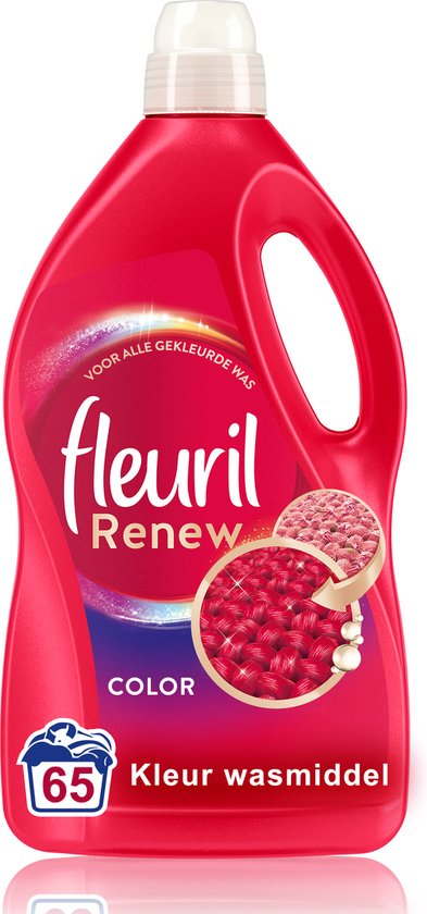 Fleuril Renew Kleur - Vloeibaar Wasmiddel - Voordeelverpakking - 65 wasbeurten