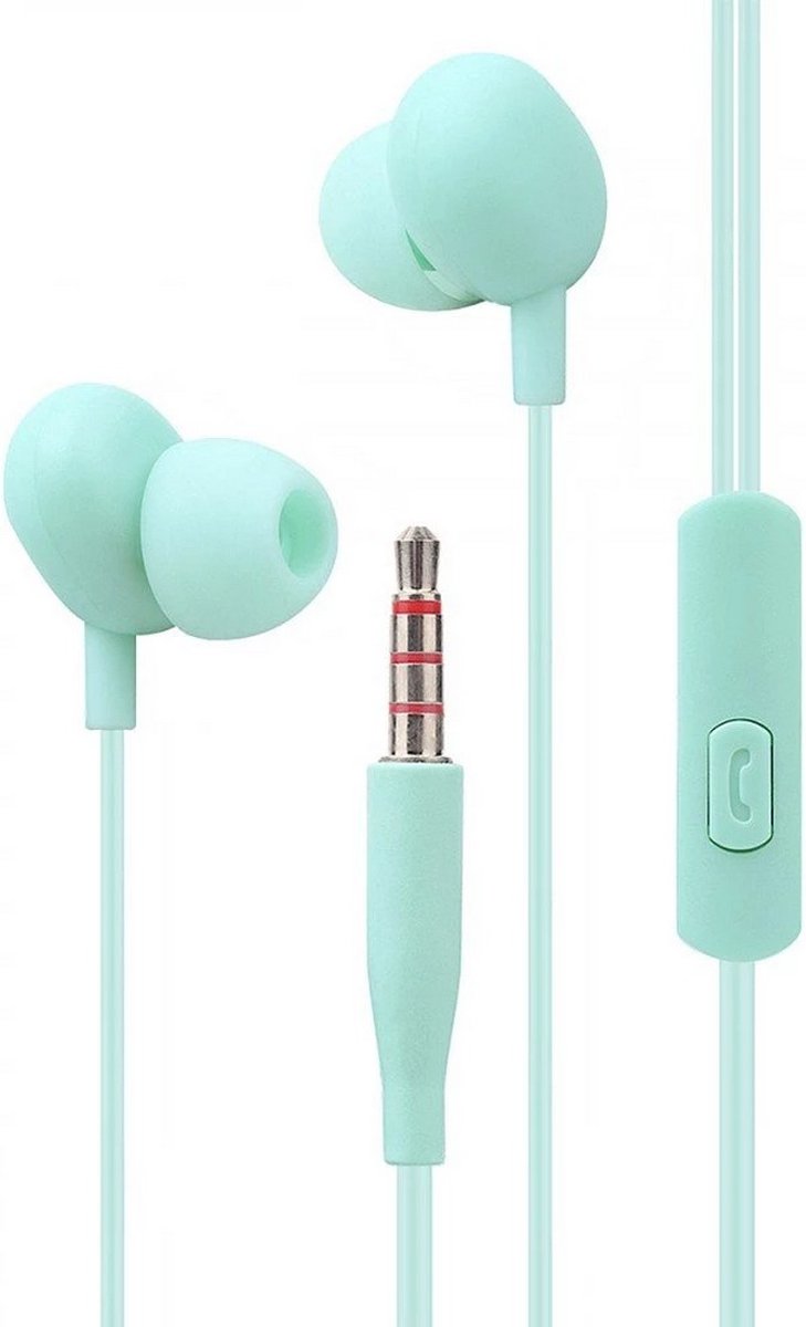 Fontastic 255472 In-Ear Headset - Oordopjes met microfoon - Mintgroen