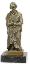Bronzen beeld - componist Beethoven - Muzikant beelden - 17,1 cm hoog