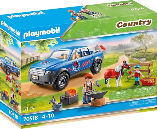 PLAYMOBIL Contry Mobiele hoefsmid 70518