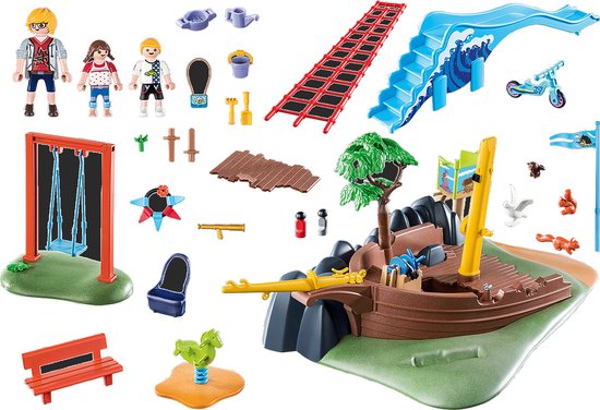 PLAYMOBIL City Life Avontuurlijke speeltuin met scheepswrak - 70741 |  bol.com