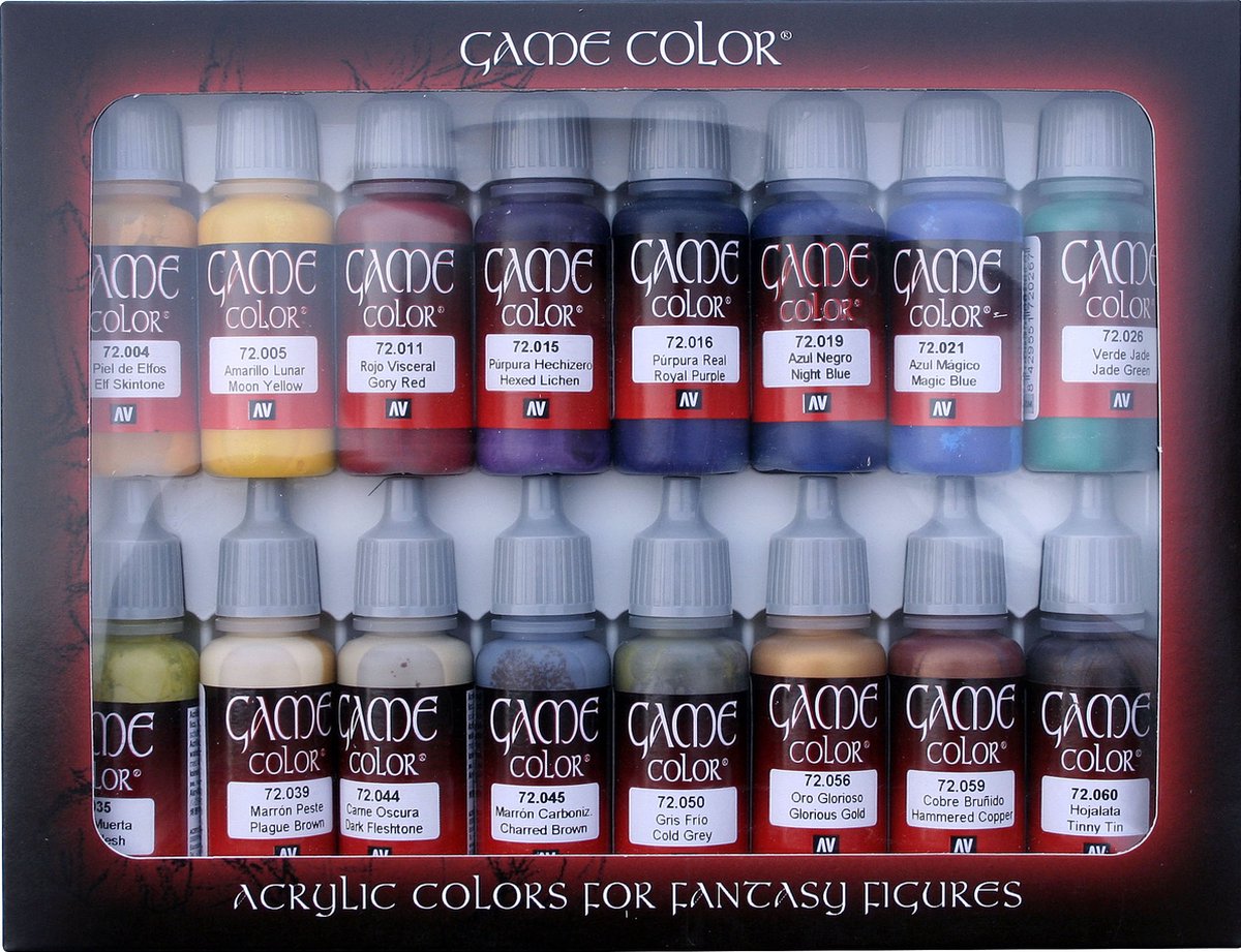 Vallejo - Game color set: Extra Opaque colors 8x17 ml. - plastic