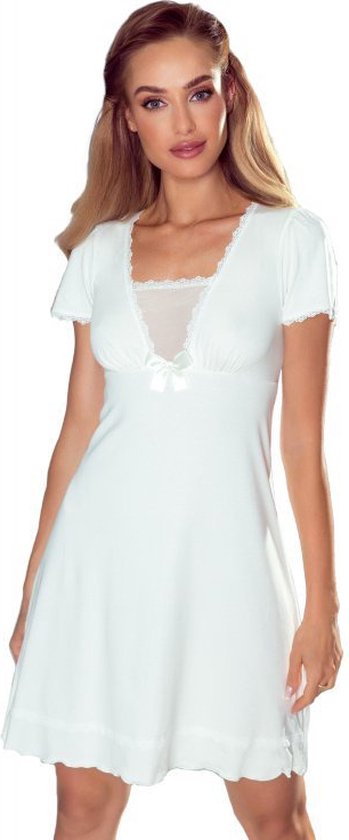 Eldar Hermiona mooie slipdress met kant- ecru XL