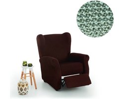 Maxifundas Maui Stoelhoes - Omkeerbaar & Extra Zacht - Hoes Voor Fauteuil Of Bank - Bruin/beige Design