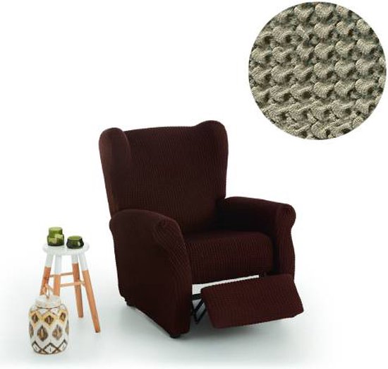 Hoes voor relaxstoel met beweegbare voet - Linnen - 65-90cm breed