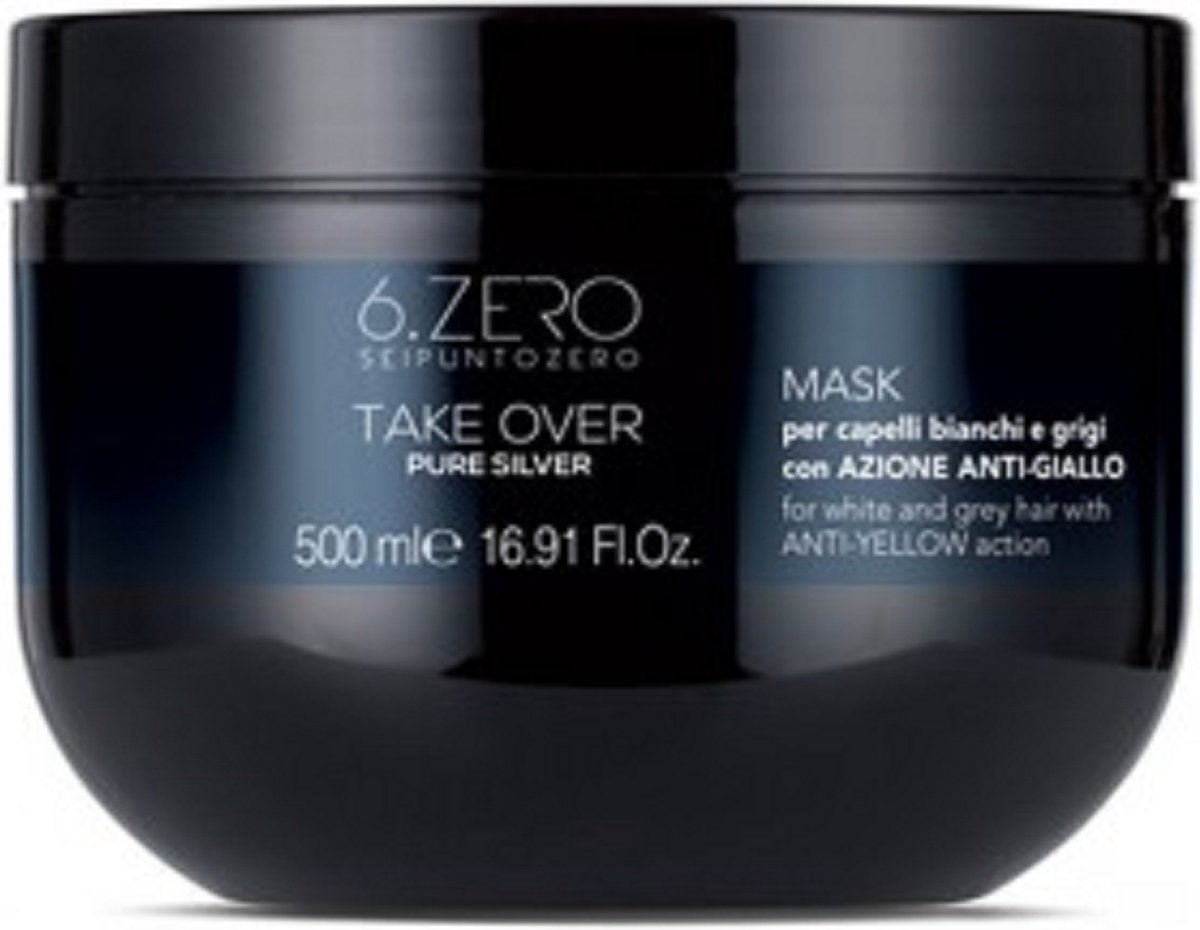 6.ZERO TAKE OVER - PUUR ZILVER ANTI-GEEL MASKER 500 ML