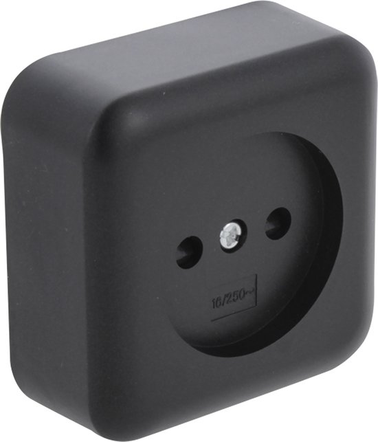 QLINK Wandcontactdoos Opbouw 1voudig Stopcontact