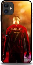 Coque téléphone Ronaldo Portugal iPhone 12 / 12 PRO - coque arrière - jaune et rouge