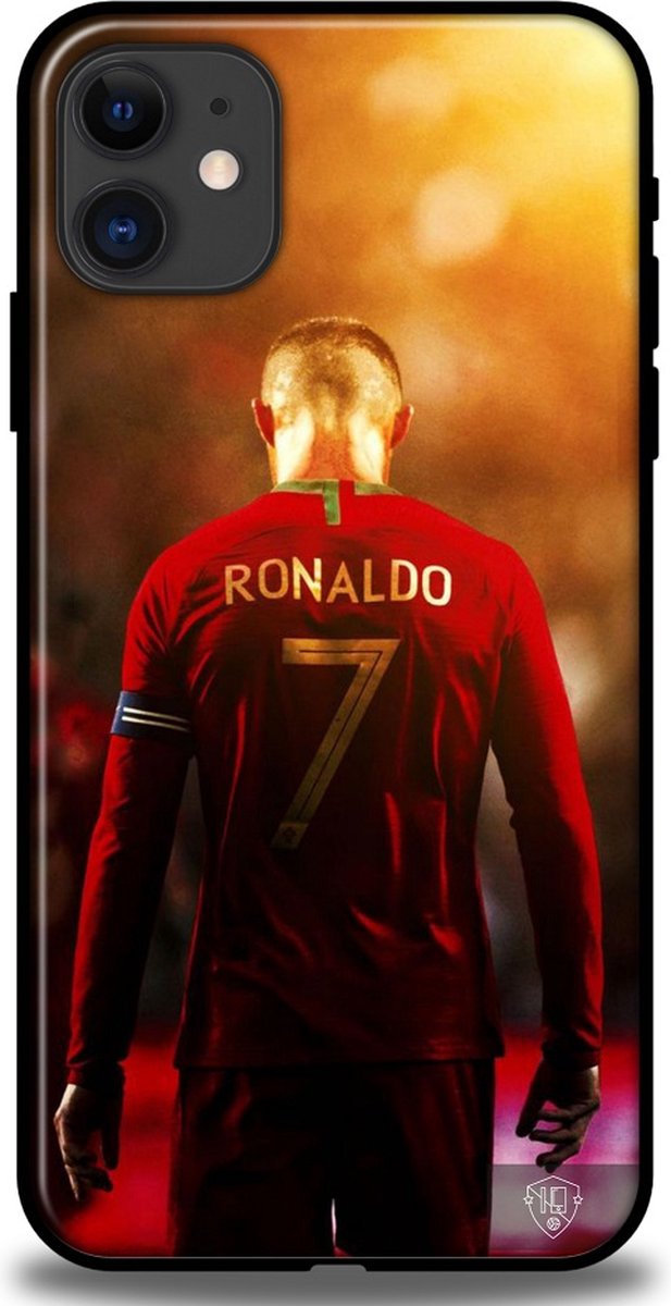 Ronaldo Portugal telefoonhoesje iPhone 12 / 12 PRO - backcover - geel en rood