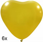 Ballons Hartjes Or, 6 pièces, 28cm