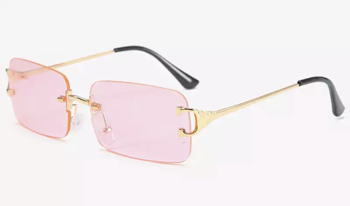 Heren zonnebril - Summer Gold Pink - Dames zonnebril - Sunglasses - Luxe design - U400 protection - HD