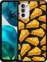 Cazy Hoesje Zwart geschikt voor Motorola Moto G52 - Cheesy