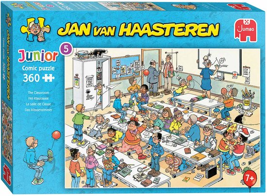 Jan van Haasteren Junior Het Klaslokaal puzzel - 360 stukjes - Kinderpuzzel  | bol
