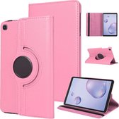 Hoes Geschikt voor Samsung Galaxy Tab S6 lite (2022 / 2021) Hoes - 360 graden draaibare tablethoes - Licht roze