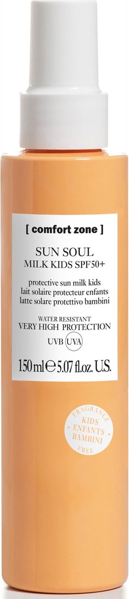 comfort zone sun soul milk kids spray spf50+ 150ml