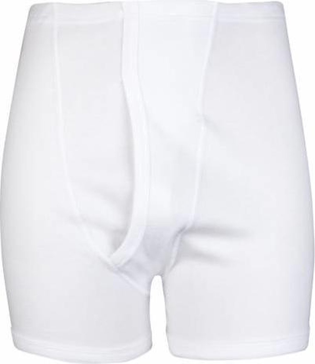 Beeren Heren Boxershort Dylan met gulp Wit, XL