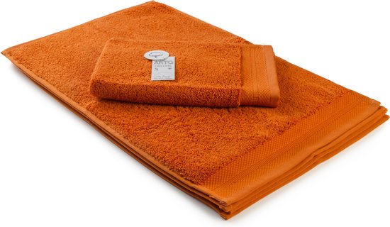 ARTG Towelzz® - DeLuxe - Gastenhanddoek - 40 x 60 cm - Kaneel Bruin - Cinnamon - 700 gram/m2 - Set 5 stuks