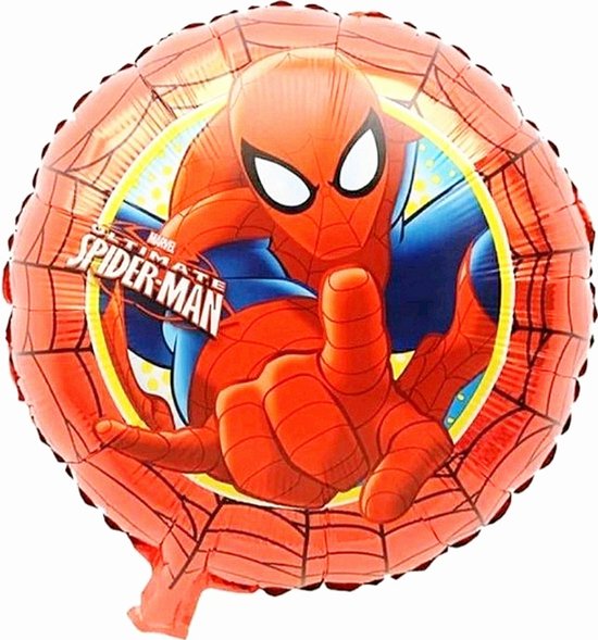 Spiderman-Rood-45CM-Folie-Ballon-Verjaardag-Thema